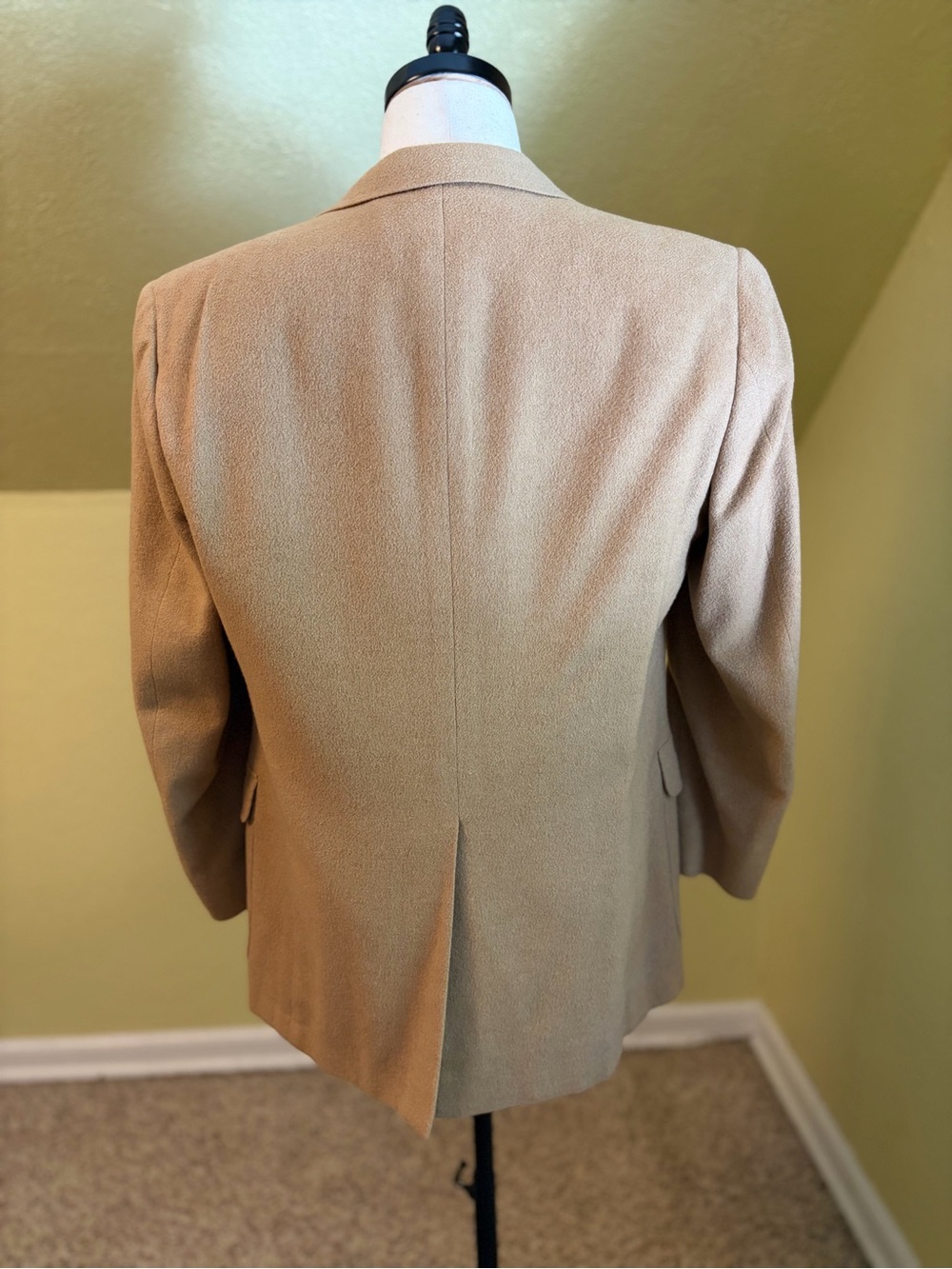 Vtg 70’s 100% Camel Hair Hart Schaffner Marx Sport Coat Blazer 40R - Picture 3 of 15